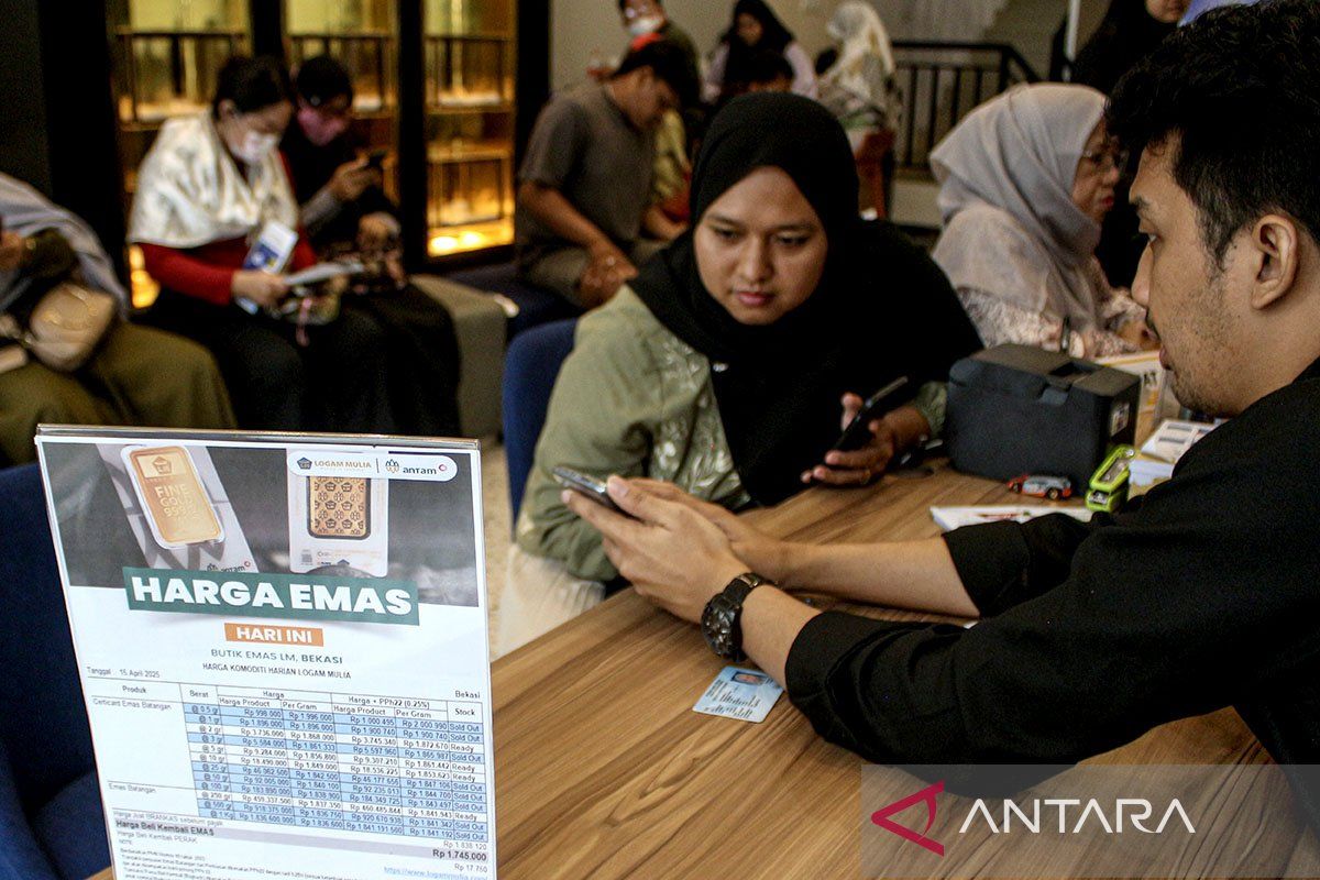 Harga emas di Pegadaian hari ini, 27 Mei kompak turun
