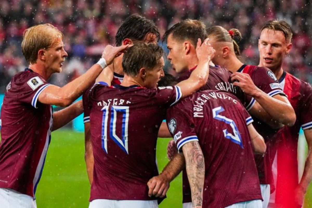 Haaland bawa Norwegia tekuk Italia 3-0, kualifikasi Piala Dunia zona Eropa
